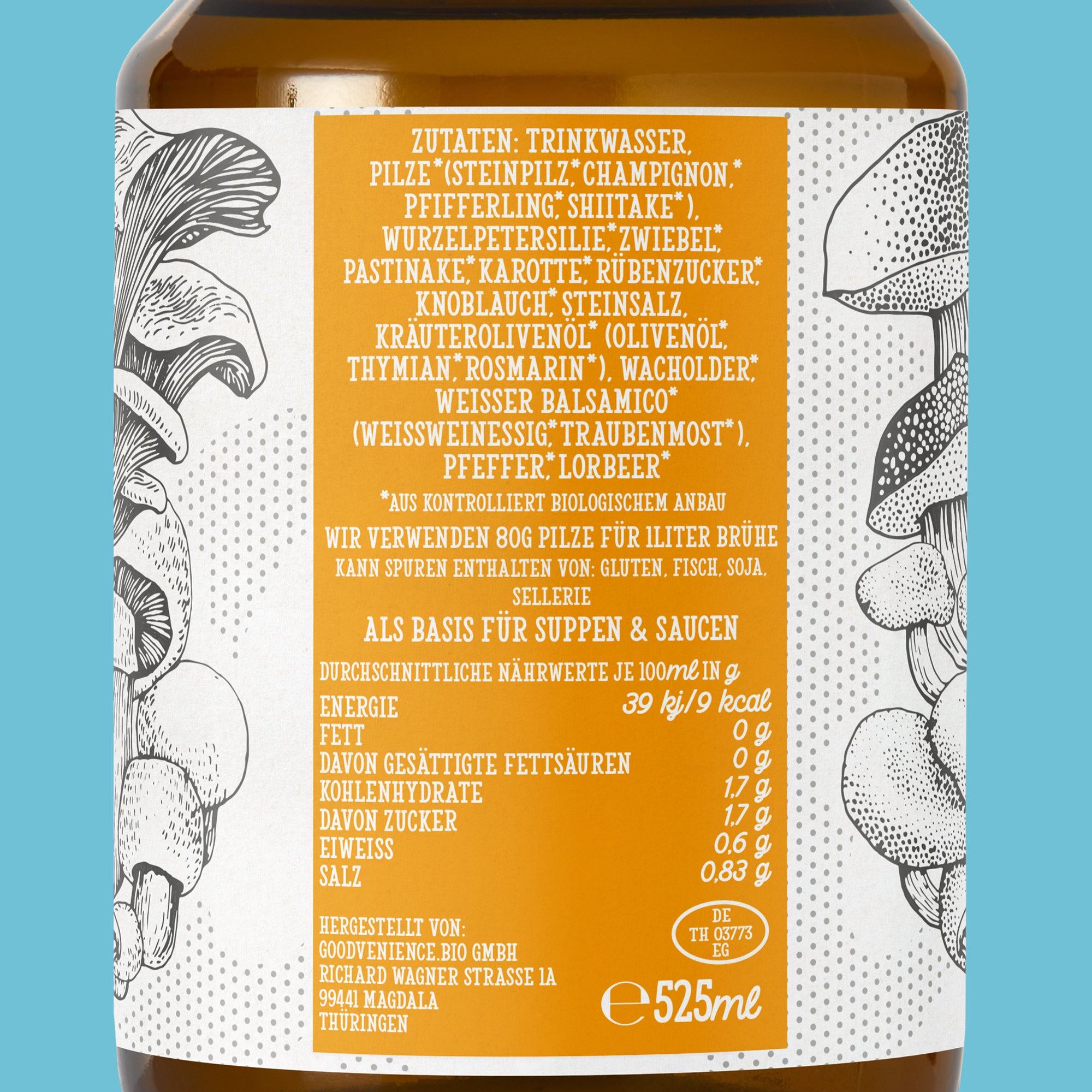 Bio Pilz Gemuese Bruehe Vegan